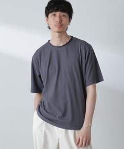 ダブルロールネック プレーティングTシャツ