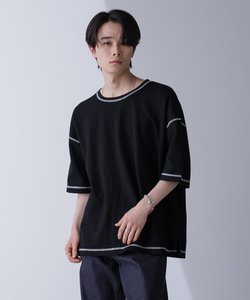 WEB限定／配色ステッチビックワッフルTシャツ 半袖