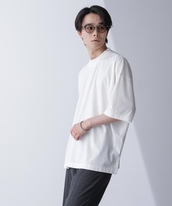 WEB限定／モックネックワイドシルエットTシャツ 半袖