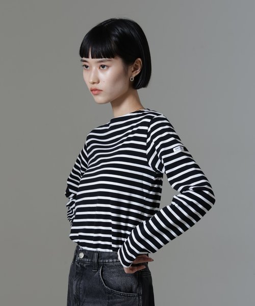 ORCIVAL／BOAT NECK L／S P.O.