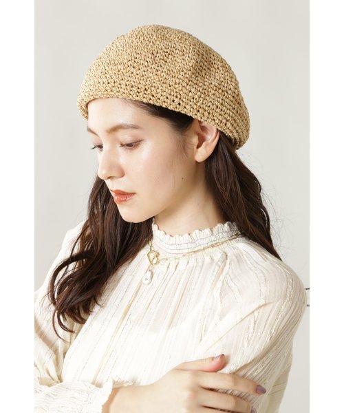 クロシェ編みベレー帽 | ROSEBUD（ローズバッド）の通販 - &mall