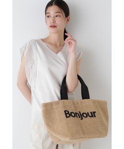 ＦＡＢＲＩＣＯ×ｈｗコラボ　ジュートバッグＢｏｎｊｏｕｒ