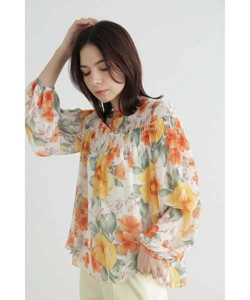 アートフラワープリントブラウス | JILL STUART（ジルスチュアート）の