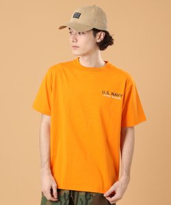ナバル シーチィング パッチド Tシャツ／NAVAL SHEETING PATCHED T-SHIRT