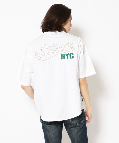 オーバーサイズ ロゴ刺繍 Tシャツ／LOGO EMB T-SHIRT