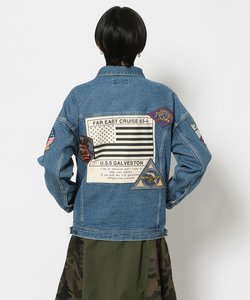 トップガン デニムジャケット タイプブルー／ TOP GUN DENIM JACKET TYPE BLUE