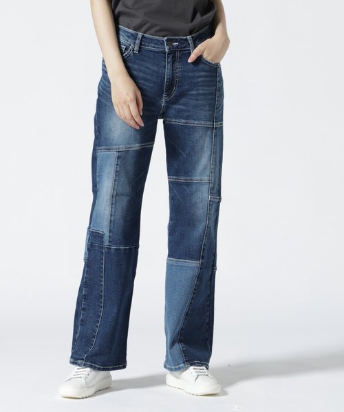 直営店限定／ REMAKE STRETCH DENIM PANTS／ リメイクストレッチデニム