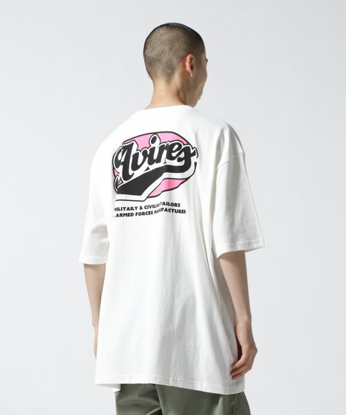 直営店限定》スクール ロゴ Tシャツ ／ S／S AVIREX SCHOOL LOGO T