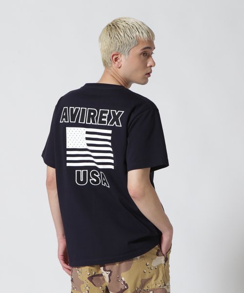 《WEB&DEPOT限定》S／S CREW NECK T STAR SPANGLED BANNER／クルーネック Tシャツ 星条旗