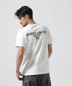 《WEB&DEPOT限定》SHORT SLEEVE CREW NECK T-SHIRT 'AVIREX LIMITED NY' 