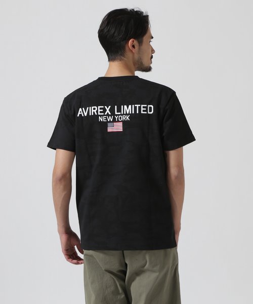 《WEB&DEPOT限定》SHORT SLEEVE CREW NECK T-SHIRT 'AVIREX LIMITED NY' 