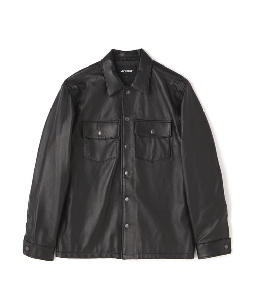 LEATHER UTILITY SHIRT ／ レザー ユーティリティ シャツ | AVIREX