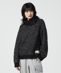 TURTLE MELANGE KNIT TOPS／ タートルメランジニットトップス