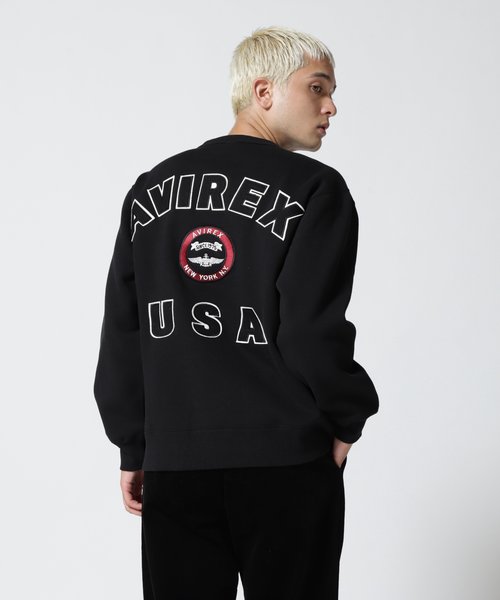 VARSITY LOGO CREW NECK SWEAT ／ バーシティ ロゴ クルーネック