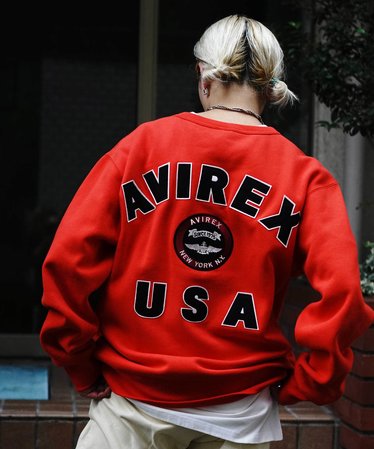 VARSITY LOGO CREW NECK SWEAT ／ バーシティ ロゴ クルー