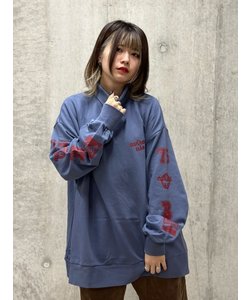 ≪WEB&DEPOT限定≫SWEAT SLEEVE PRINT PULLOVER／ スウェットスリーブプリントプルオーバー