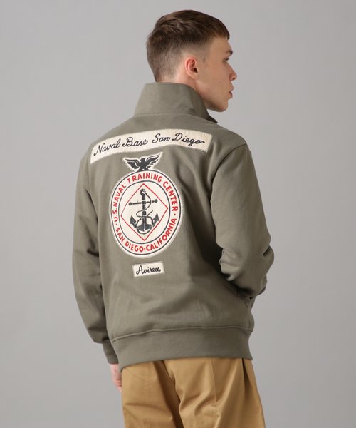 L／S STAND ZIP NAVAL PATCH ／ スタンドジップ ネーヴァル パッチ