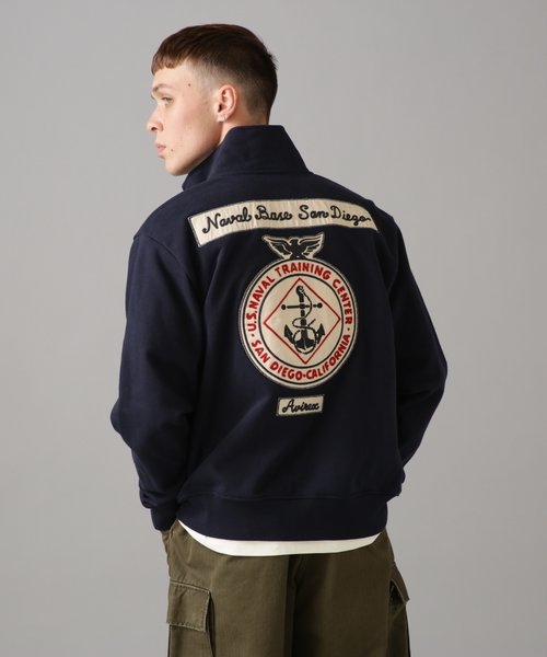 L／S STAND ZIP NAVAL PATCH ／ スタンドジップ ネーヴァル パッチ