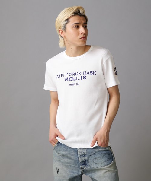 SHORT SLEEVE WAFFLE T-SHIRT USAF ／ 半袖 ワッフル Tシャツ USAF