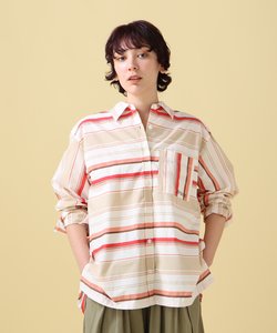 YARN-DYED MULTI BORDER SHIRT／ ヤーンダイ マルチボーダーシャツ