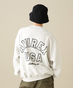 AVIREX USA CREW NECK SWEAT ／ アヴィレックス クルーネック スウェット