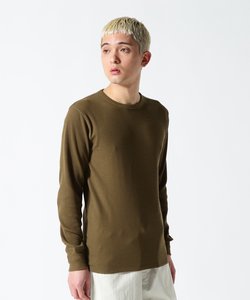 《DAILY／デイリー》THERMAL L／S CREW NECK T-SHIRT／サーマル 長袖 クルーネック Tシャツ 