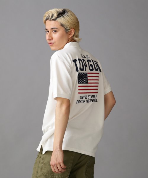 POLO SHIRT FLAG／ポロシャツ フラッグ／AVIREX／アヴィレックス