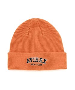 LOGO WATCH CAP ／ ロゴ ワッチ キャップ ／ ビーニー ／ AVIREX ／ アヴィレックス