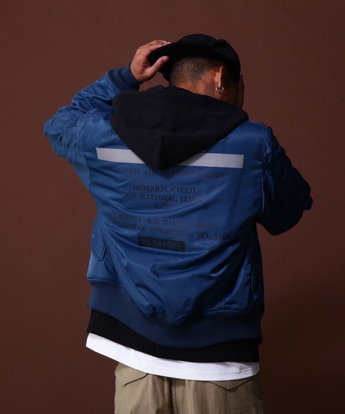 《COLLECTION》REFLECT STENCIL MA-1 FLIGHT JACKET 