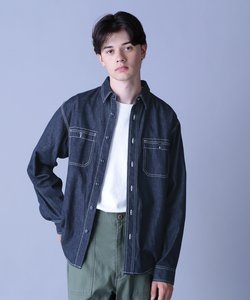 BASIC LIGHT DENIM L／S SHIRT ／ ベーシック ライト デニム 長袖 シャツ