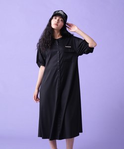 VOLUME SLEEVE SHIRT ONE PIECE／ボリューム スリーブ シャツ ワンピース