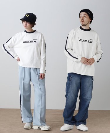 WEB&DEPOT限定》L／S LINE T-SHIRT／ ライン ロング スリーブ Tシャツ