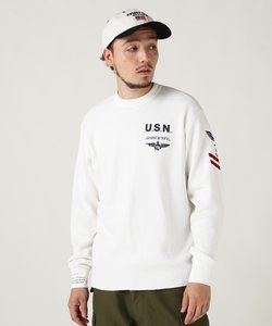 NAVAL L／S WAFFLE T-SHIRT