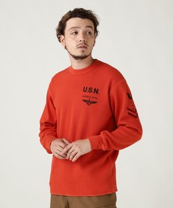 NAVAL L／S WAFFLE T-SHIRT