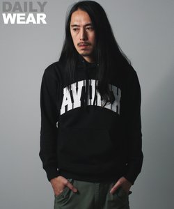 《DAILY／デイリー》PULLOVER SWEAT PARKA LOGO ／ プルオーバー スウェット パーカー ロゴ ／ AVIREX 