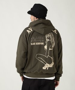 《WEB&DEPOT限定》BLACK SCORPIONS SWEAT PULL OVER PARKA ／ ブラックスコーピオン スウェット