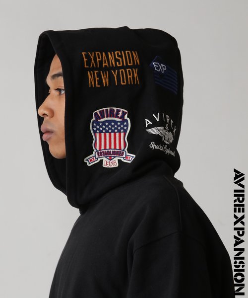 AVIREX × EXPANSION》 ICON HOODIE SWEAT ／ アイコン フード