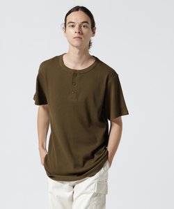 《DAILY／デイリー》S／S THERMAL HENLY TEE／半袖サーマル　ヘンリーTシャツ