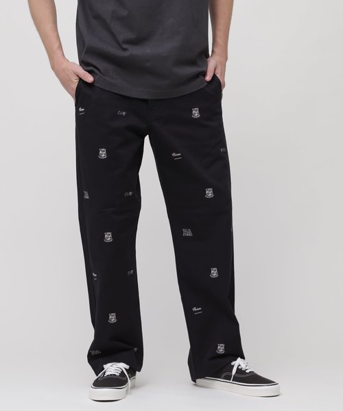 POINT EMBROIDERY CHINO PANTS ／ ポイント エンブロイダリー チノパンツ