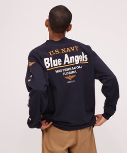 LONG SLEEVE T-SHIRT EMBROIDERY THE BLUE ANGELS