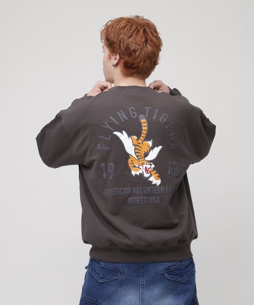 《WEB限定》FLYING TIGER CREW NECK SWEAT