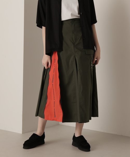 ZIPPER MILITARY SKIRT／ジッパーミリタリースカート