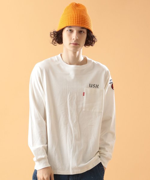 ネイバル パッチ ロングスリーブ Tシャツ／NAVAL PATCH LONG SLEEVE T-SHIRT