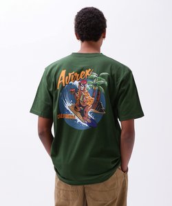 《WEB&DEPOT限定》SURFING BEAR T-SHIRT ／ サーフィン ベア Tシャツ ／ AVIREX ／ アヴィレックス