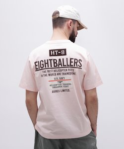 EIGHT BALLERS STENCIL PATCH T-SHIRT ／ エイトボーラーズ ステンシル パッチ Tシャツ ／ AVIREX