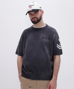 NAVAL SHORTSLEEVE SWEAT SHIRT ／ ネイバル 半袖スウェットシャツ