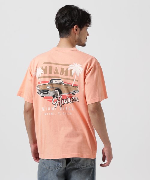 BIKINI COUNTY T-SHIRT MIAMI ／ ビキニ カウンティ Tシャツ マイアミ ／ AVIREX ／ アヴィレックス