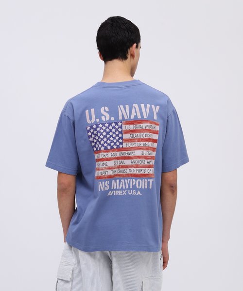 NORSE ART T-SHIRT US FLAG ／ ノーズアート Tシャツ US フラッグ ／ AVIREX ／ アヴィレックス