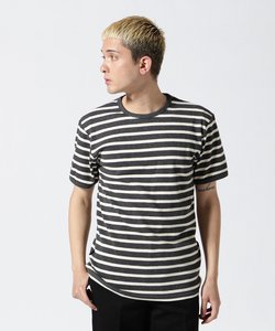 《DAILY／デイリー》DAILYCREW NECK BORDER T-SHIRT／ クルーネック ボーダーTシャツ