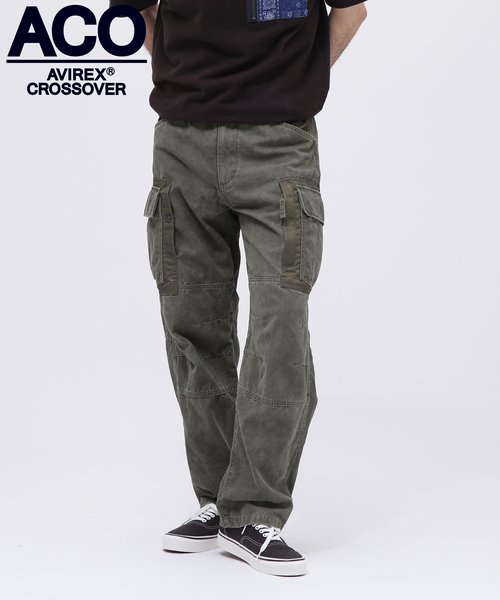 《CROSSOVER》FADED CUSTOM CARGO PANTS ／ フェイデッド カスタム カーゴパンツ ／ AVIREX 